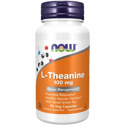 Now L-Theanine 100 mg 90пастилок.