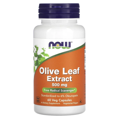 NOW Olive Leaf Extract 500 mg 60 vegcaps
