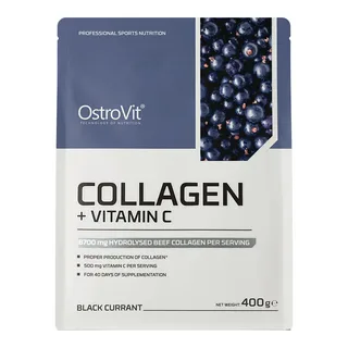 Ostrovit, Collagen+Vitamin C, 400г, Черная смородина