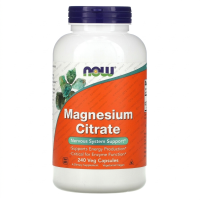 Витамины Now MAGNESIUM CITRATE 240 раст.капсул