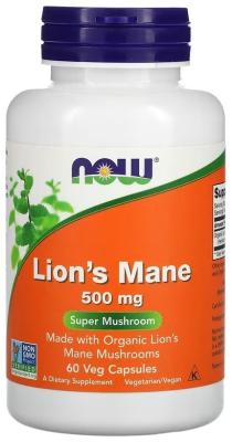 Now LION'S MANE 60 раст.капсул