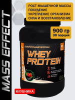 Mass Effect Whey Protein 0,9 кг. клубника