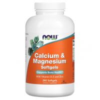 NOW Calcium&Magnesium 240 гелькапс.