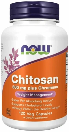 NOW  Chitosan 500 mg + chromium Nikotinate Glycinate 300 mcg 120 vegcaps			