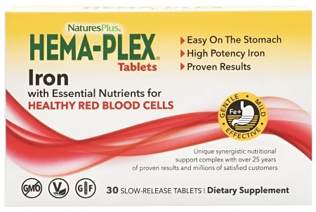 NaturesPlus Hema-Plex Iron 30 таблеток