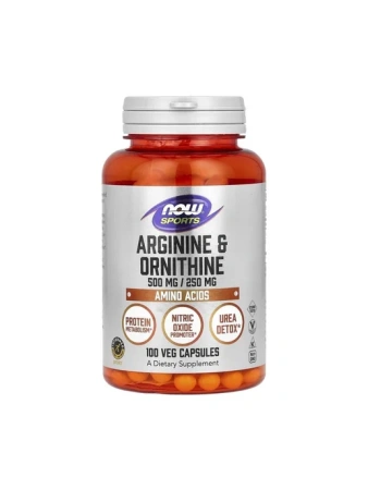 Now Arginine Ornithine 100 раст. капсул