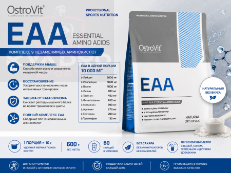 OSTROVIT EAA 600 гр без вкуса	