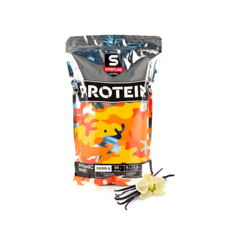 Sportline Dynamic Whey Protein 1 кг. ваниль