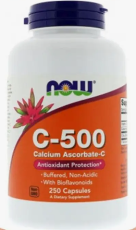 NOW C-500 Calcium Ascorbate-C 250 vegcaps