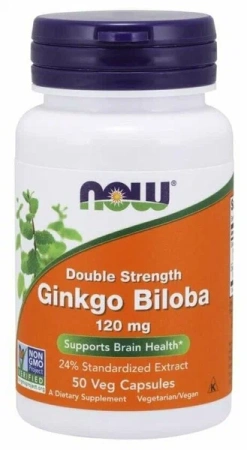 NOW Ginkgo Biloba 120 mg 50 vegcaps