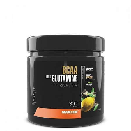 Maxler BCAA+Glutamine 300 гр. чай с лимоном