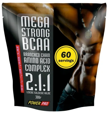 PowerPro BCAA 2:1:1 mega strong 300 гр. нейтральный