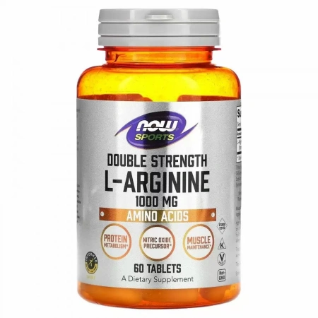 NOW  L-arginine 1000 mg 60 tabs