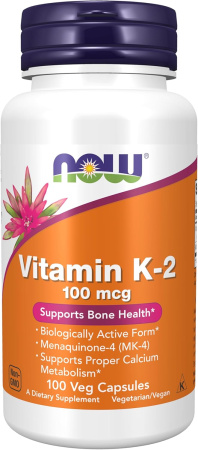 NOW  Vitamin K-2 MK-4 100 mcg 100 vegcaps