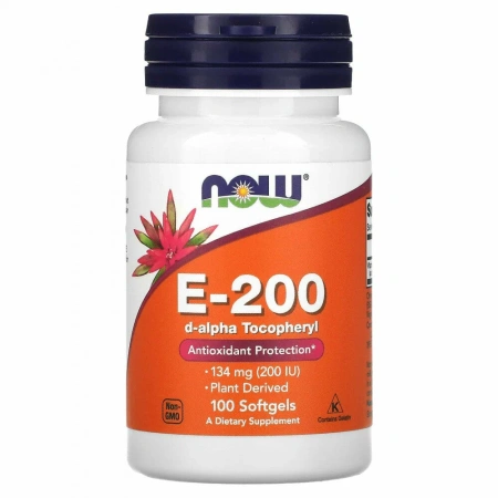 NOW E-200 d-alpha Tocopheryl 100 softgels