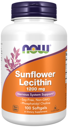 NOW Sunflower Lecithin 1200 mg 100 softgels