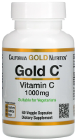 California Gold Nutrition Vitamin С 1000 мг. 60 раст. капс.