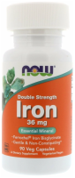 NOW IRON 36 мг. 90 раст.капсул