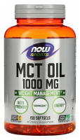 NOW MCT Oil 1000 мг. 150 гелькапсул