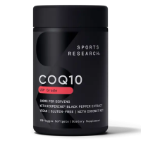 Sports Research CoQ10 100 mg с кокосовым маслом 120 раст. капс.