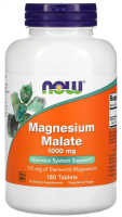 NOW Magnesium Malate 1000 мг. 180 таблеток