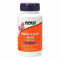 Now, ALA Alpha Lipoic Acid 100mg, 60 раст.капсул		