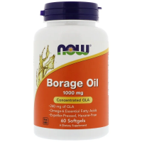 Now BORAGE OIL (масло огуречника) 1000 мг  60 гелькапсул	