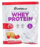 BOMBBAR Whey Protein 30 гр. малиновое печенье