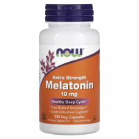 NOW Melatonin 10 мг. 100 раст. капсул