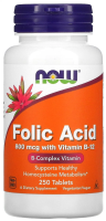 NOW Folic acid 800 мкг. 250 табл.