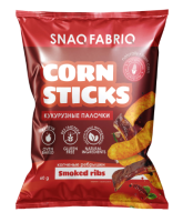 SNAQ FABRIQ Кукурузные палочки со вкусом Копченые ребрышки 60 г		