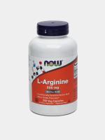 Now Arginine 500 мг 250 раст.капсул