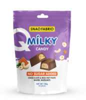 SNAQ FABRIQ Молочный шоколад с молочно-ореховой пастой вафлей и фундуком, 130 гр.