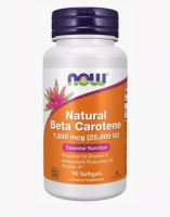 Now NAT BETA CAROTENE 25000 iu 90 гель капсул