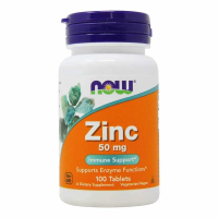 Now, Zinc (Zinc Gluconate) 50 mg, 100 таблеток