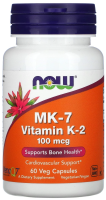 NOW MK-7 Vitamin K-2 100 mcg 60 vegcaps