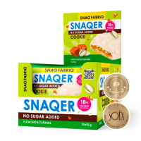 SNAQ FABRIQ Печенье глазированное 45 гр. фисташковый крем,хрустящим тестом и крамелью