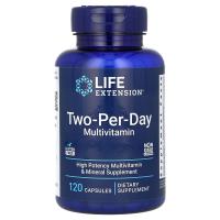 Life extension мультивитамины Two-Per-Day 120 капсул*