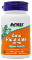NOW Zinc Picolinate 50 мг. 60 раст.капс.