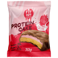 FitKit Protein Cake 50 гр. клубника со сливками