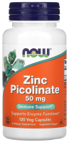 NOW Zinc Picolinate 50 мг. 120 раст.капс.
