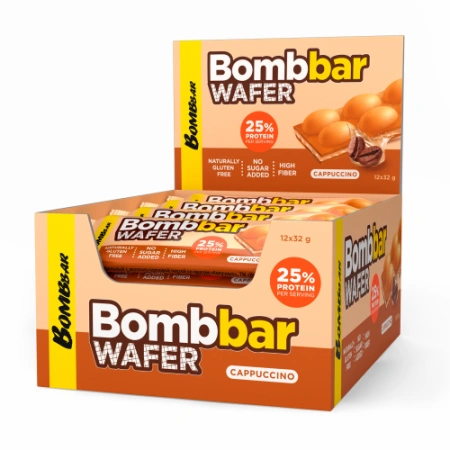 BOMBBAR Батончик вафельный. 32гр. Капучино.