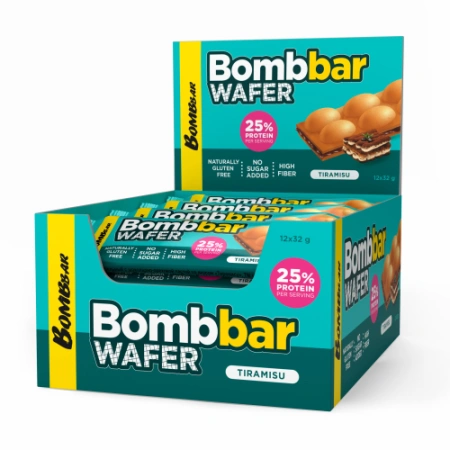 BOMBBAR Батончик вафельный. 32гр. Тирамису.