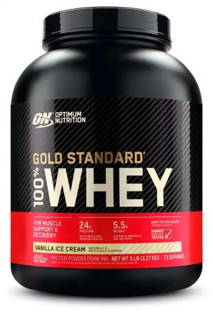 Протеин Optimum Nutrition 100% Whey Gold Standard (2.27 кг), Ванильное мороженое