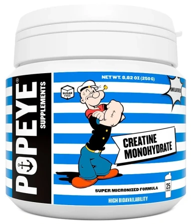 POPEYE Порошок Креатин Моногидрат банка 250 гр. без вкуса