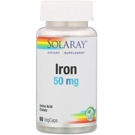 SOLARAY IRON 50 мг 60 раст.капсул
