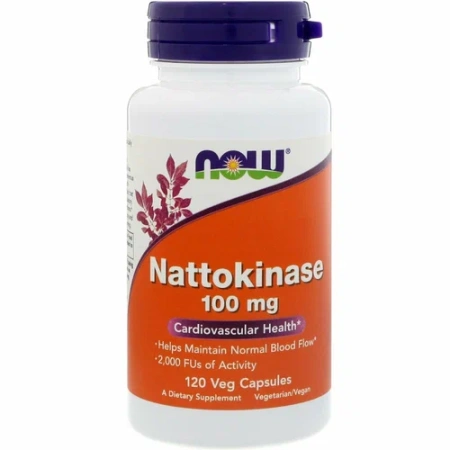 NOW Nattokinase 100 mg 120 vegcaps